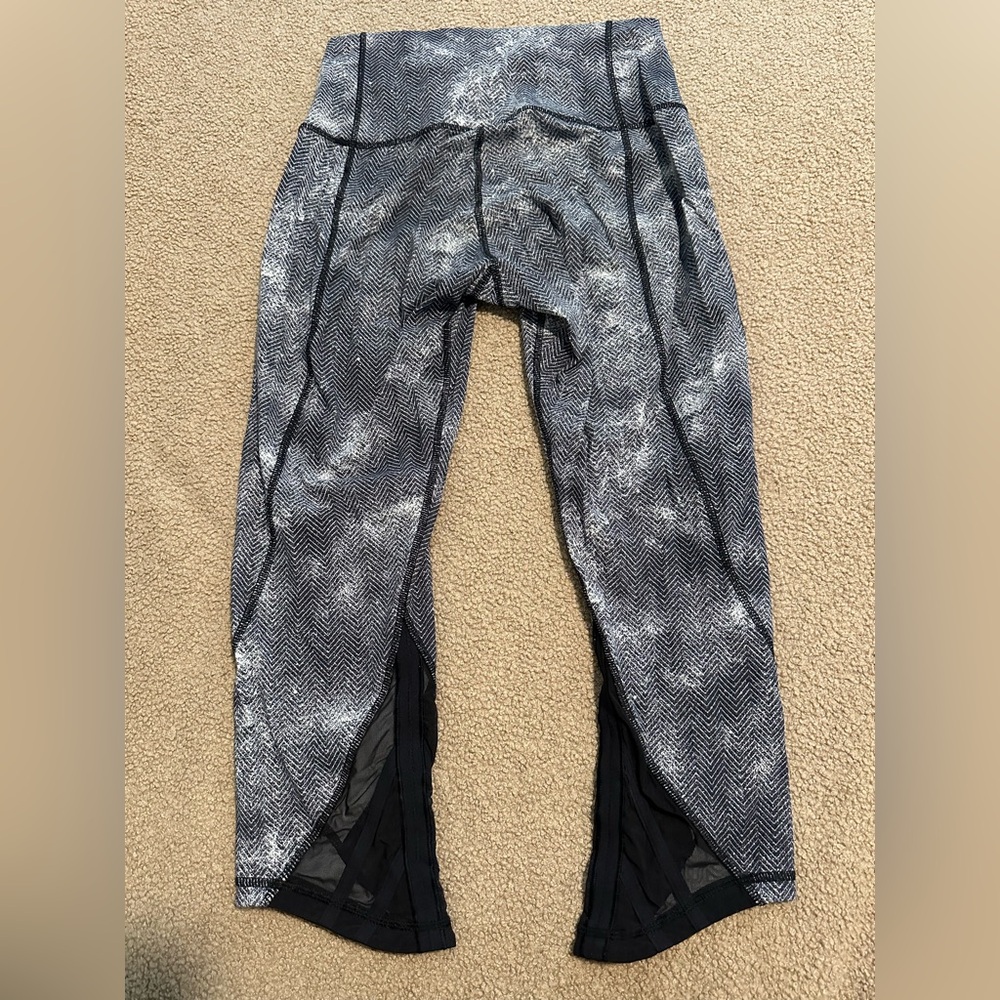 lululemon athletica Black and Gray Leggings
